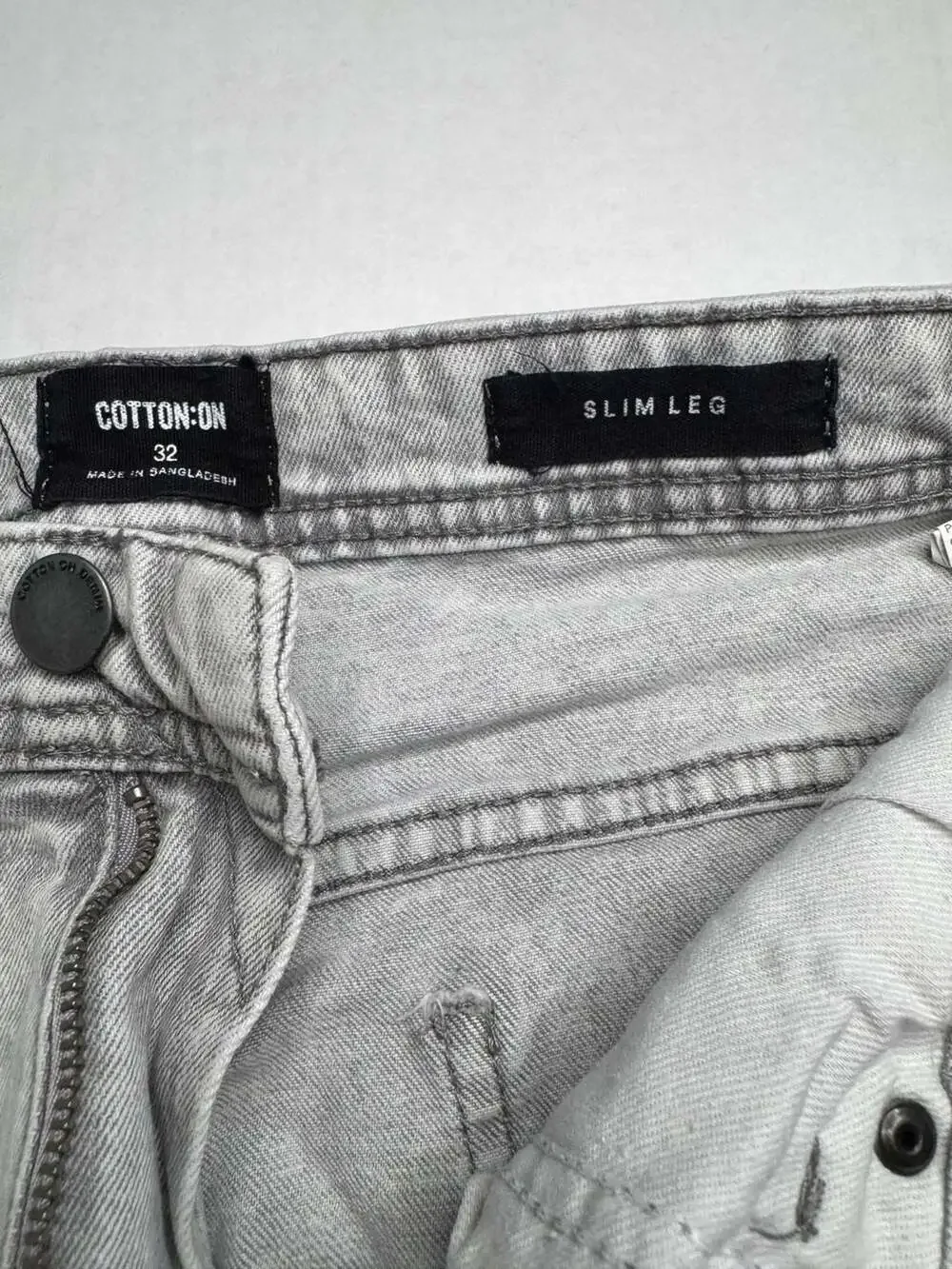 Denim blue Straight slim Leg Jeans